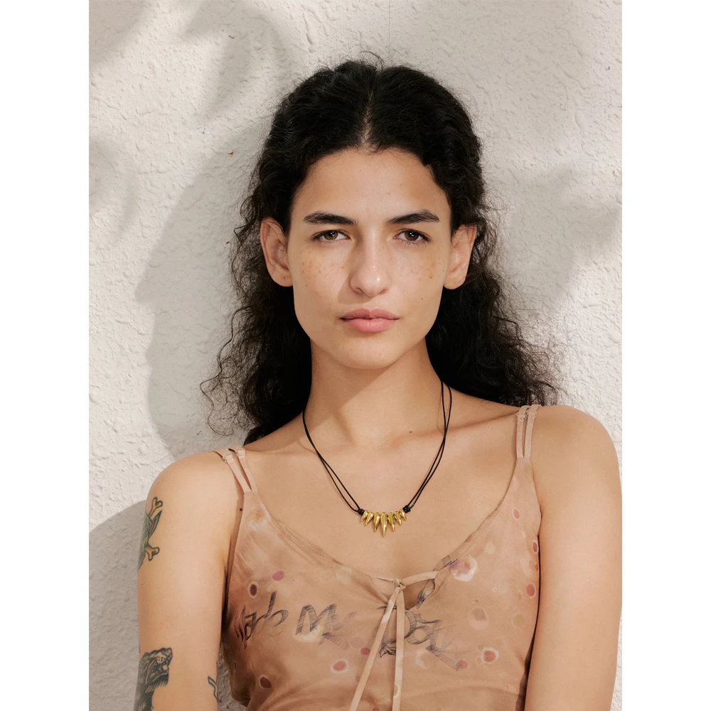 Yhpup Necklace Stainless Steel Summer Fashion Personal