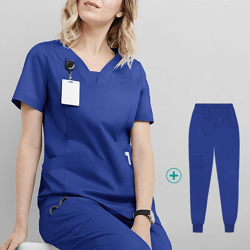 Nurse and Surgeons Isolation Clothing Overalls Nurse Uniform Short-sleeved Hand Washing Clothes Women Skin Management Overalls Nurse Uniform Suits