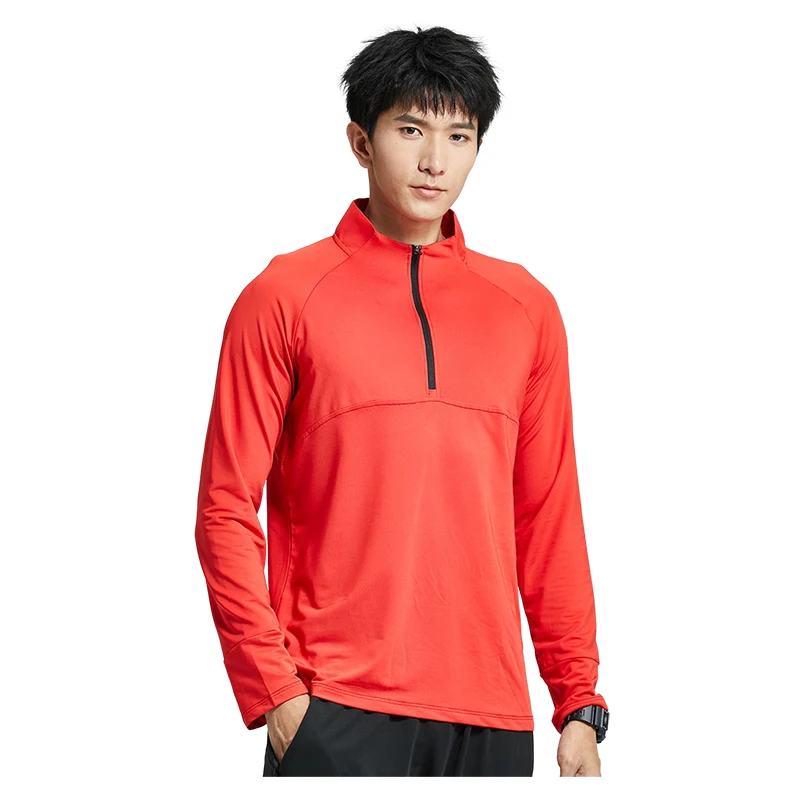 

New Winter Autumn Quick Dry Running Sport Shirt Zipper Fitness Gym Sports Jogging Casual Basketball Sport Top Men's Sportswear
