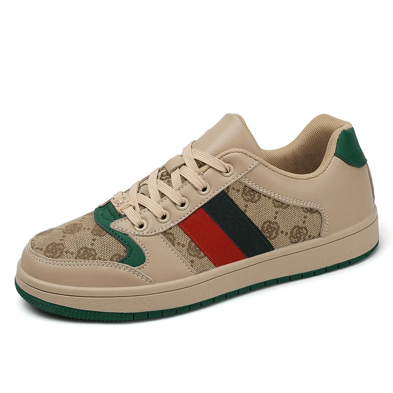 Spring Shoes for Men Canvas Casual Shoes Trend Print Cool Flat Skateboard Shoes Lace-up Sneaker Big Size 7
