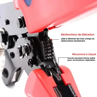 Pince à sertir pour fil solaire photovoltaïque SN-2546B, connecteurs solaires 2.5/4/6 mm2, panneau solaire, Kit d'outils de serrage pour câble PV 3