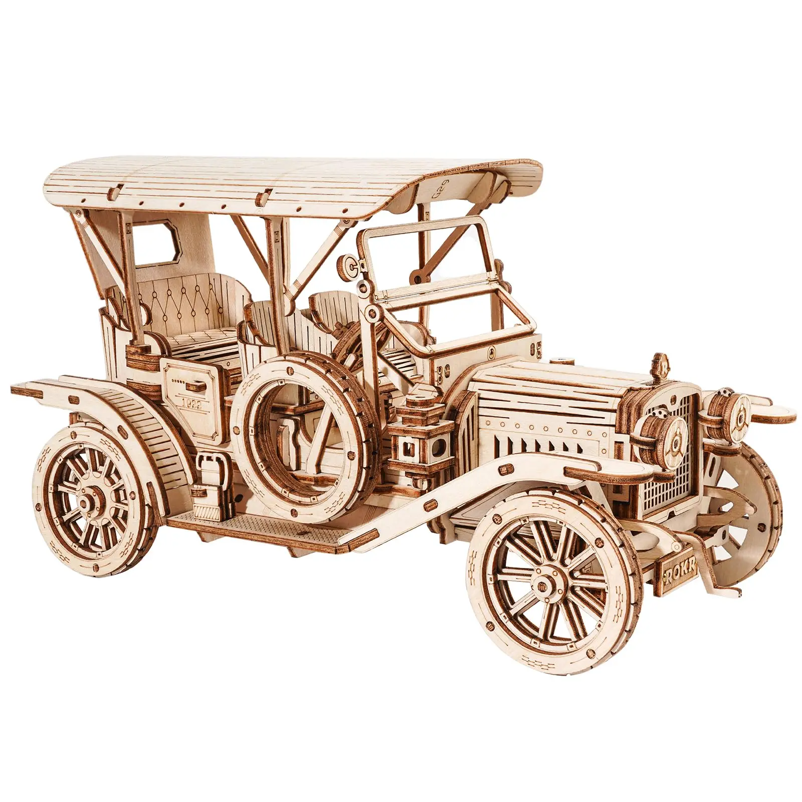 Robotime Rokr 3d Wooden Puzzle Mc801 Vintage Car For Kids