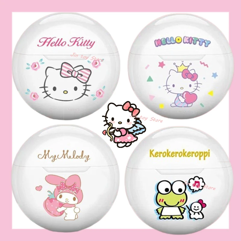 Kawaii Hello Kitty Auricolari Bluetooth Sanrio Cinnamoroll Keroppi Little Twin Star Mini Auricolare Wireless Tws Auricolari Regalo Per Ragazze