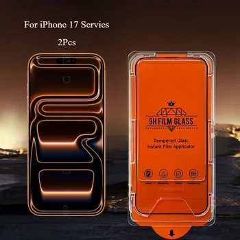 2 pezzi protezione schermo per iPhone 17 Pro Max Air facile installazione pellicola protettiva antigraffio in vetro temperato per iPhone 17Pro