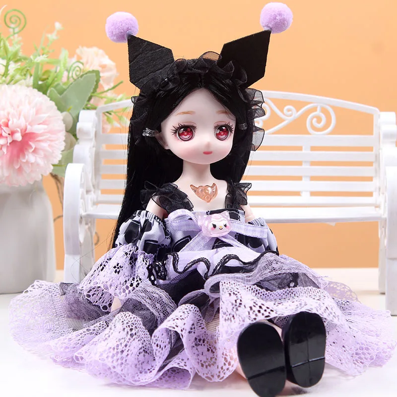 30cm New 1/6 Girl Princess Doll Set 23 Joints Movable 30cm Bjd Doll with Clothes Princess Dress Dolls Girls Birthday Gift Toys 5