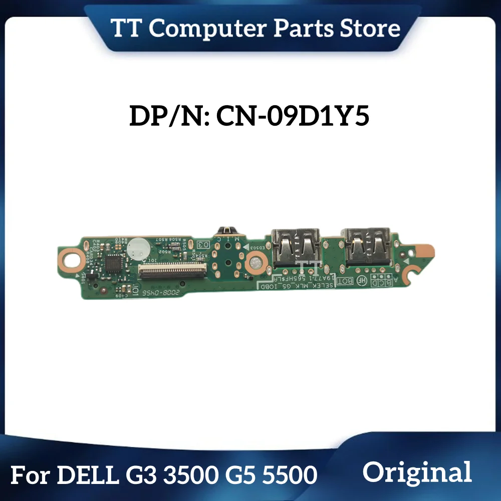 

TT New Original For Dell G3 3500 G5 5500 SD Card Reader Audio USB Port IO BOARD 9D1Y5 09D1Y5 Free Shipping