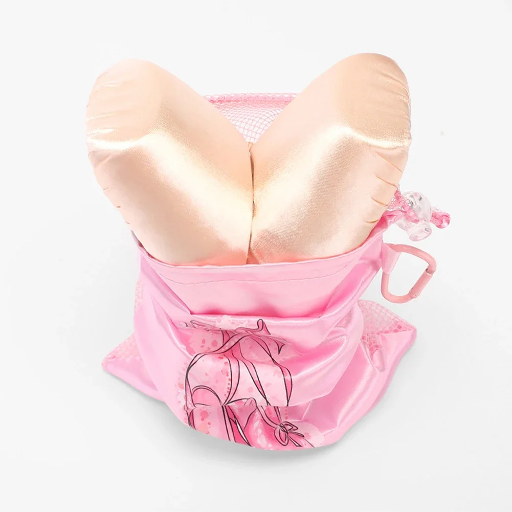 Portable Mesh Dance Bag Breathable Shoes Storage Pouch Girls Ballet Organizer Bags Shoe Pouches Bag Drawstring Dance Shoes Pouch