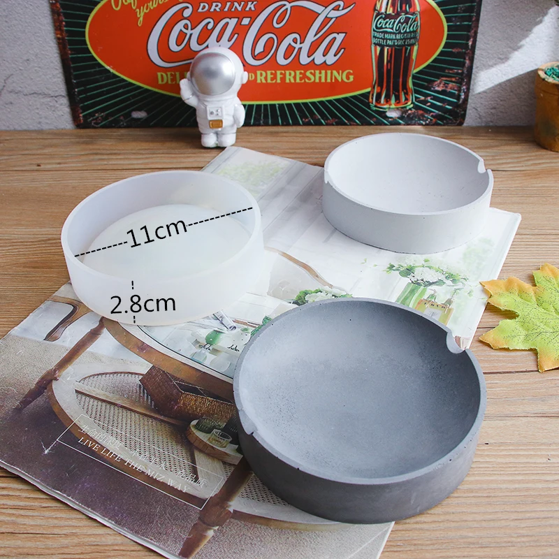 DIY Nordic Ashtray Homemade Aroma Plaster Mold Creative Office