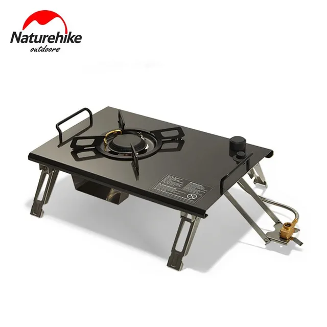 네이처하이크 휴대용 캠핑 가스 스토브, 프로판 부탄 화로, 데스크탑 접이식 싱글 헤드 가스 화로, 4000W