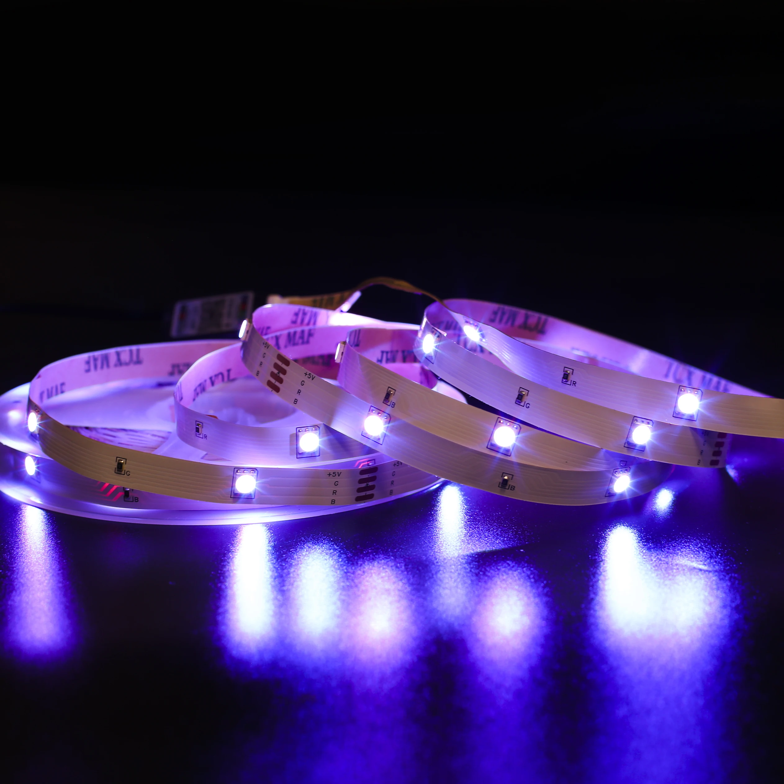 RGB LED 스트립 조명 SMD 3535 블루투스 원격 제어 장식, 거실 USB 램프 음악 모델 TV 배경 방 장식 선물