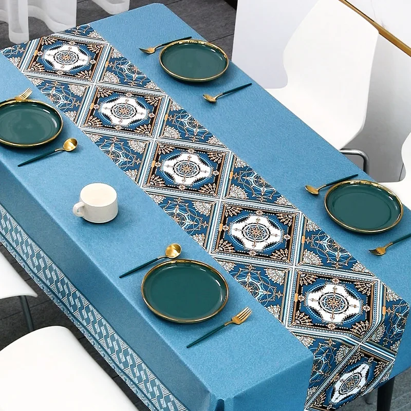 Home-Fashion-Plaid-Pattern-Tablecloth-Dining-Tablewedding-Decoration ...