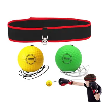 Boxer Reflex Ball Beginners-Friendly Reflex Ball Headband Indoor Fitness Supplies Boxing Portable Trainer For Courtyard Living