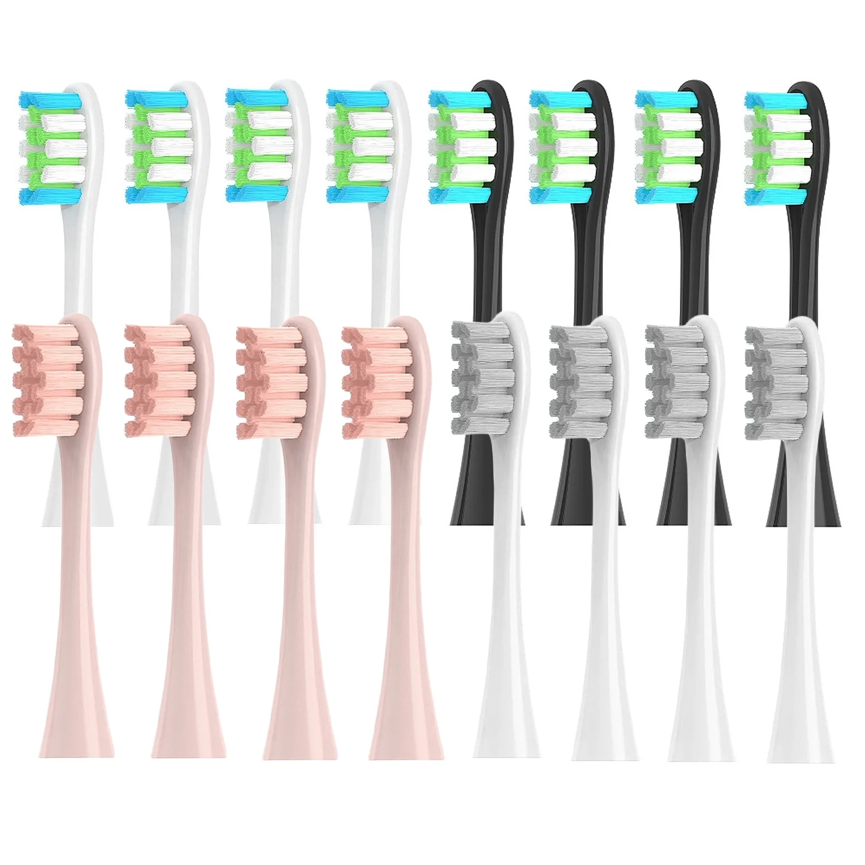 16PCS Replacement Brush Heads For Oclean X/ X PRO/ Z1/ F1/ One/ Air 2 / SE Sonic Electric Toothbrush DuPont Soft Bristle Nozzles 4 pcs replacement brush heads for x q m q x 3 x 2 sonic electric toothbrush dupont bristle nozzles for teeth cleaning oral care