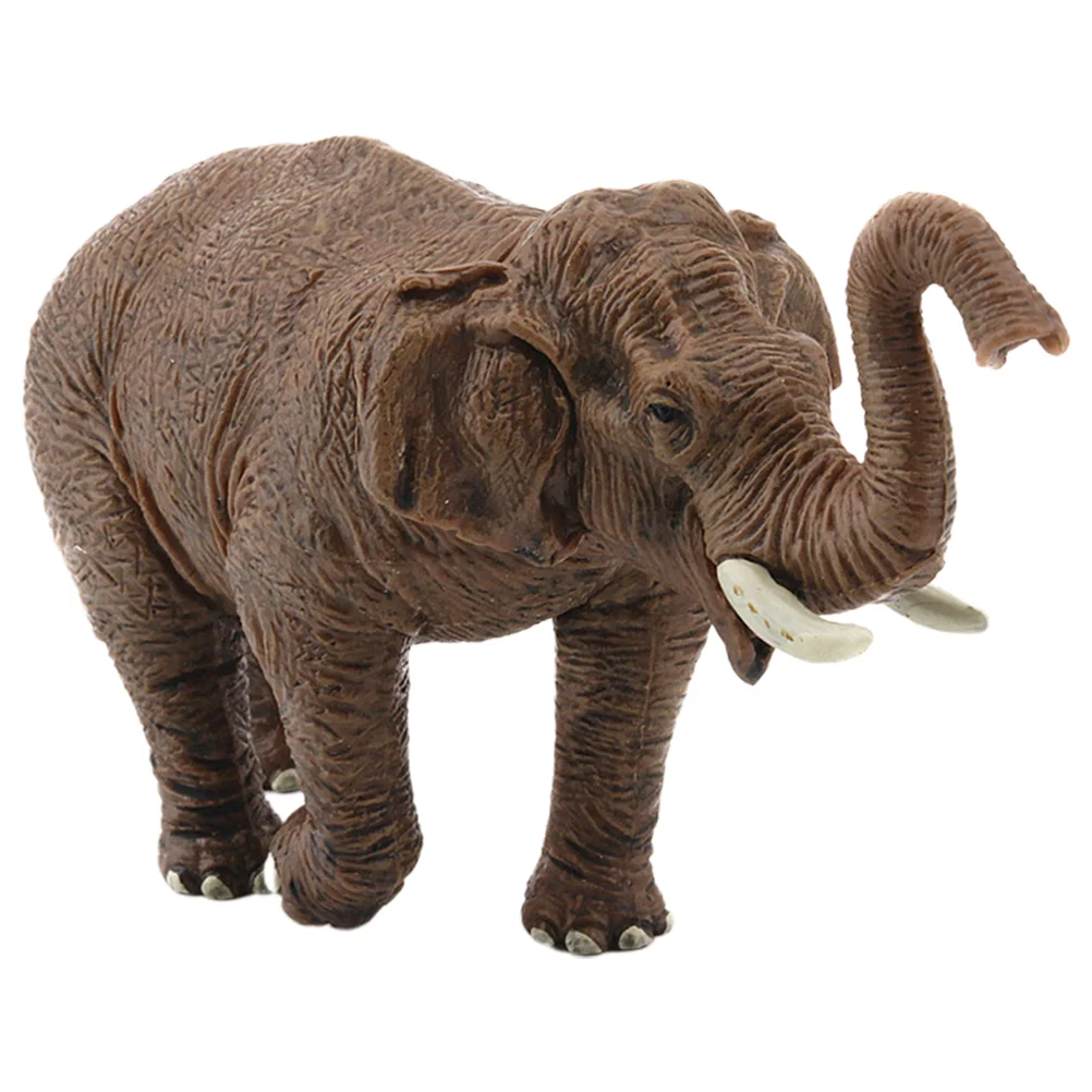 

1PC Asian Female Elephant Model Simulation Mini Static Wildlife Elephant Adornment Toy