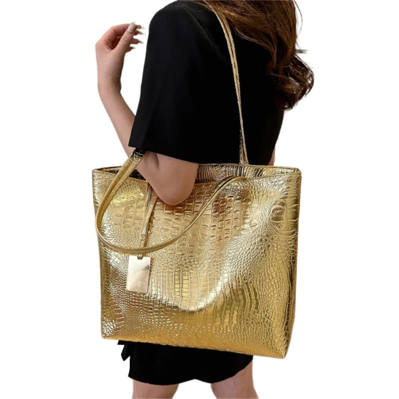 Womens Shoulder Bag Large Capacity Handbag PU Leather Shopping Dating Bag