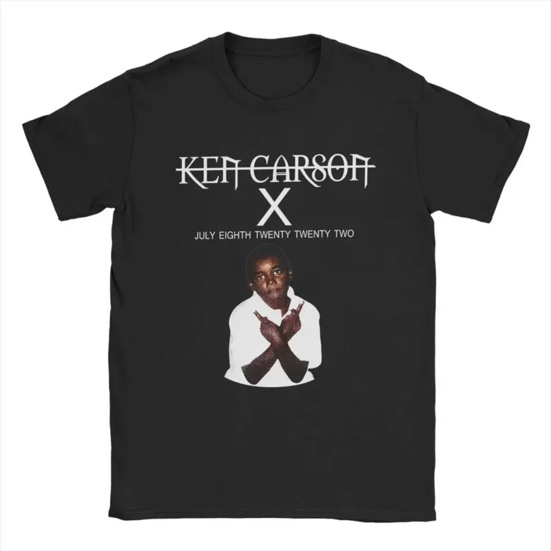 

Short Sleeve Tees Graphic Printed Tops Novelty Ken Carson Merch X T-Shirts for Men Round Collar Cotton T Shirts men clothing