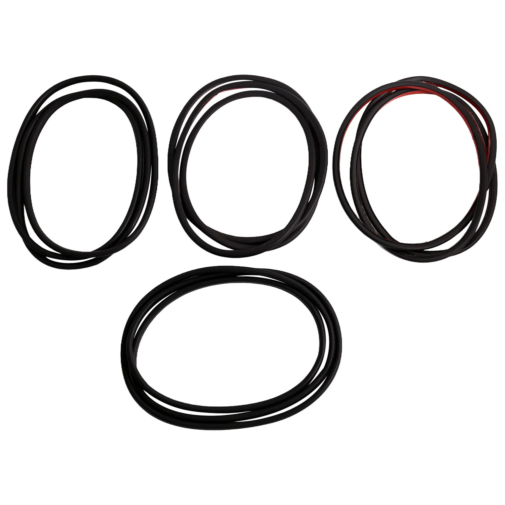 4Pcs 자동차 도어 씰 고무 스트립 외부 VW Tayron 2019-2025 55G837701 55G837702 55G839701 55G839702