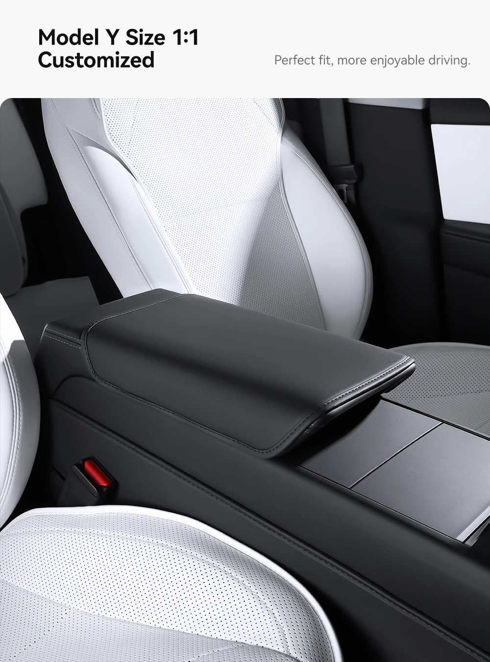 For Tesla Model Y 2025 Juniper Leather Trunk Mats Rear Seat Back Protector Pad F