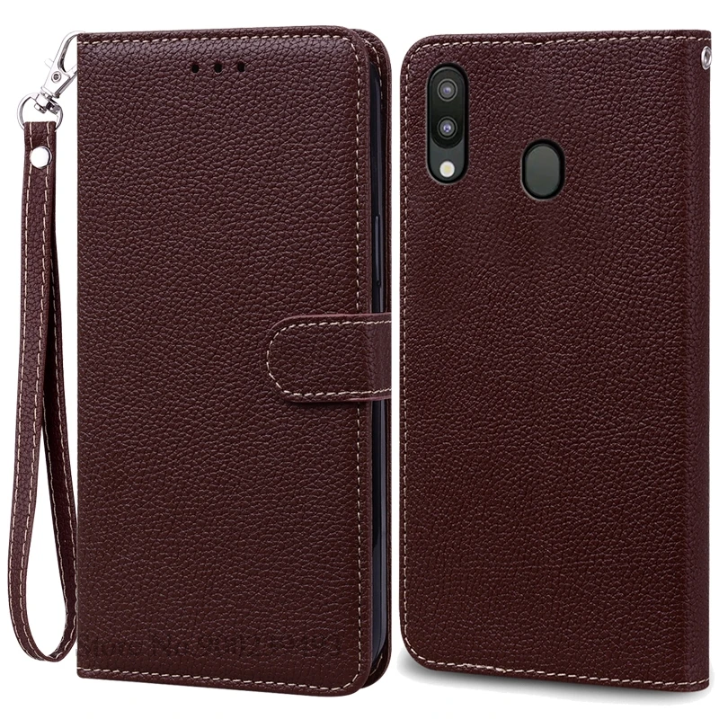 Leather Wallet Case for Samsung Galaxy M20 - Flip Cover & Card Holder