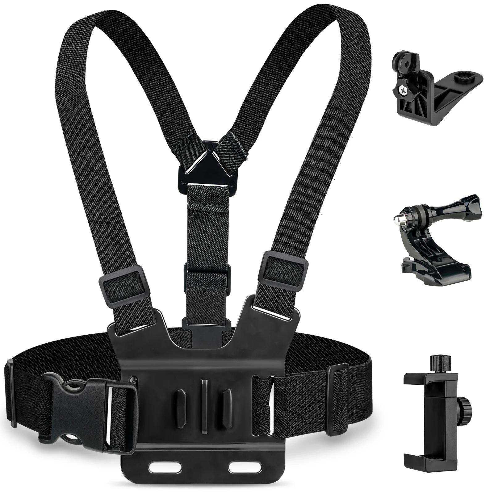 Phone Chest Straps Mount Harness Strap Holder Hand Free Lazy Bracket Cell Phone Clip Action Camera POV for Huawei Samsung iPhone