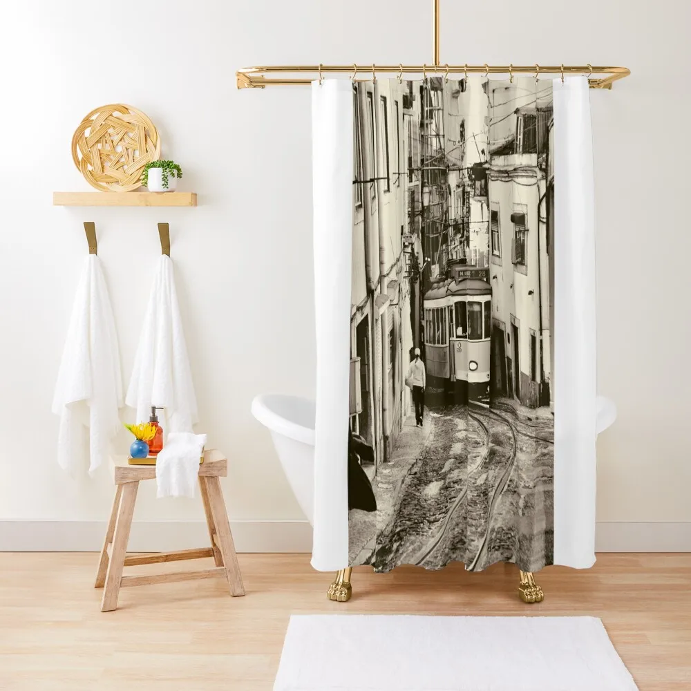 

Bus journey in Lisbon Shower Curtain For Bathrooms In The Bathroom For Shower Cute Shower Curtain