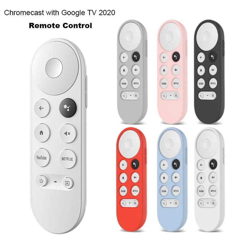 Nuovo Telecomando Vocale Bluetooth Per Google 2020 Chromecast Con Google Tv 4K Snow G9N9N Con Custodia In Silicone