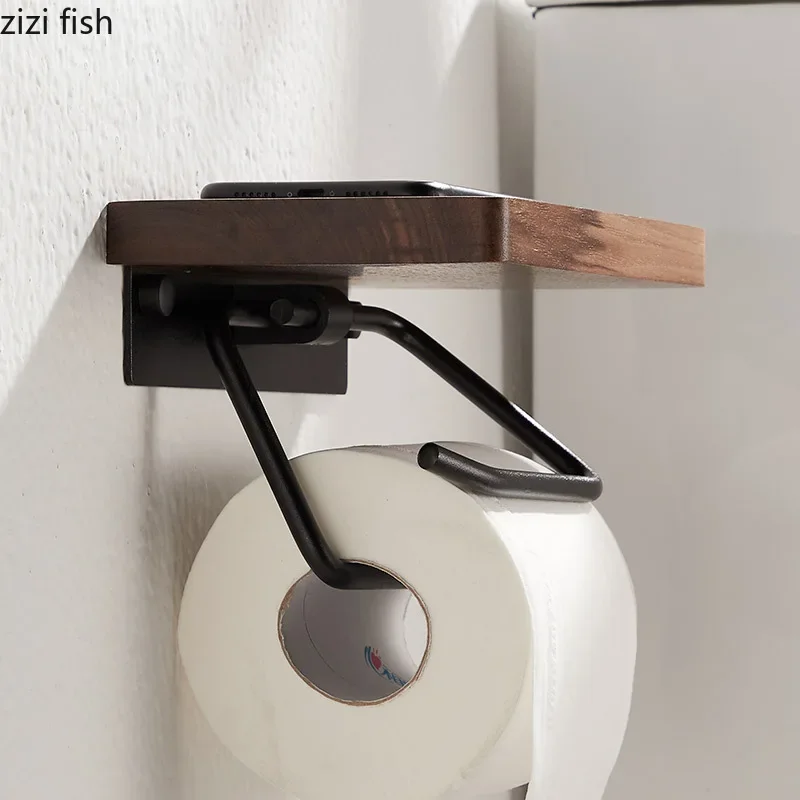 Paper Towel Tissue Toilet Paper Holder Rack Wall-mounted