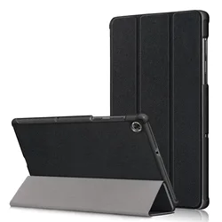 Premium PU Leather Stand Case for Tablets - Smart Cover, Universal Fit (Black)