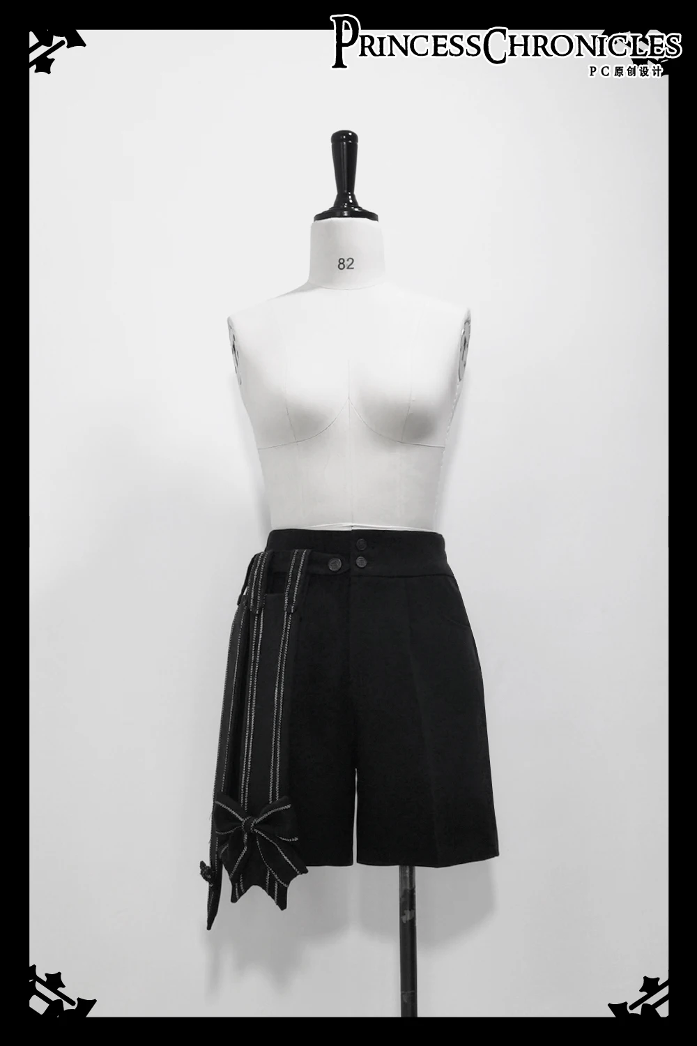 Divine Ouji Lolita Retro Bow Straight Suit Shorts by Princess Chronicles