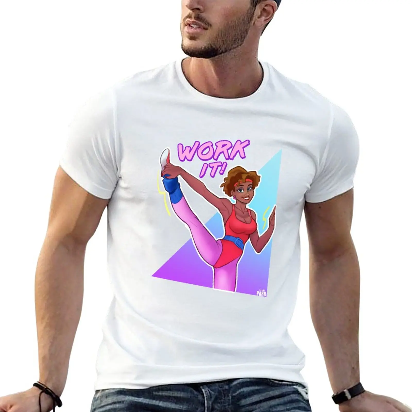 

Work it! T-Shirt tees Blouse Short sleeve tee vintage oversized t shirts for men