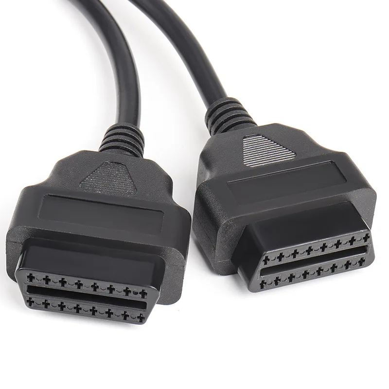 Cavo di prolunga OBD2 2 in 1 Splter da 16 pin maschio a doppia femmina Y cavo OBD OBDII 30CM 50CM Interfaccia da 1 maschio a 2 femmine  34