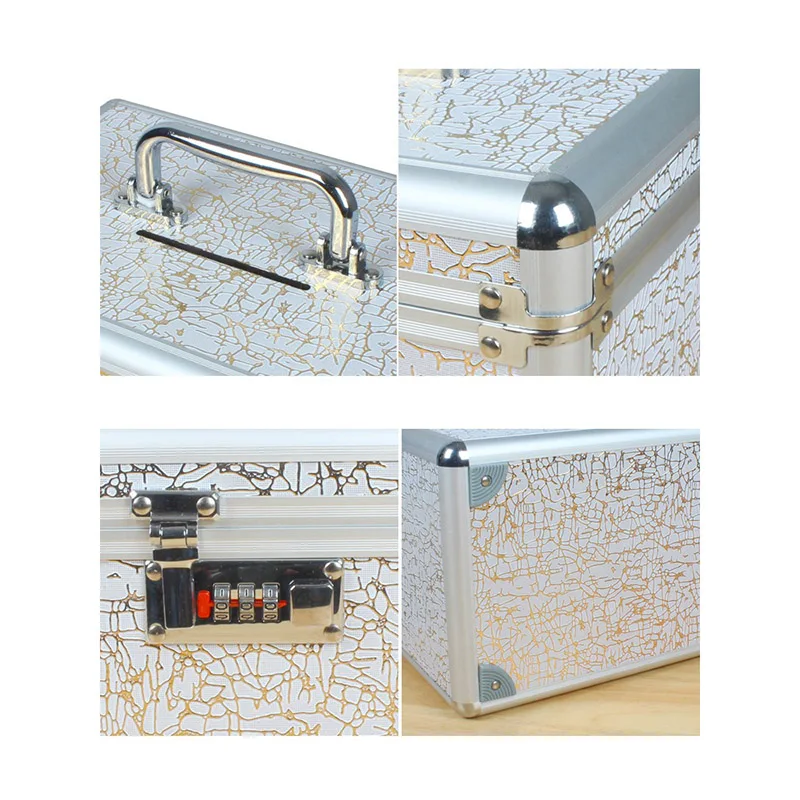 Hand-Held Aluminium Alloy Piggy Bank for Adults, Cash Saving Bank, Coin Organizer, Money Safe Box, Home Decoration Safe Gift 2