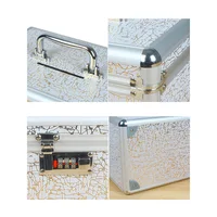 Hand-Held Aluminium Alloy Piggy Bank for Adults, Cash Saving Bank, Coin Organizer, Money Safe Box, Home Decoration Safe Gift 2