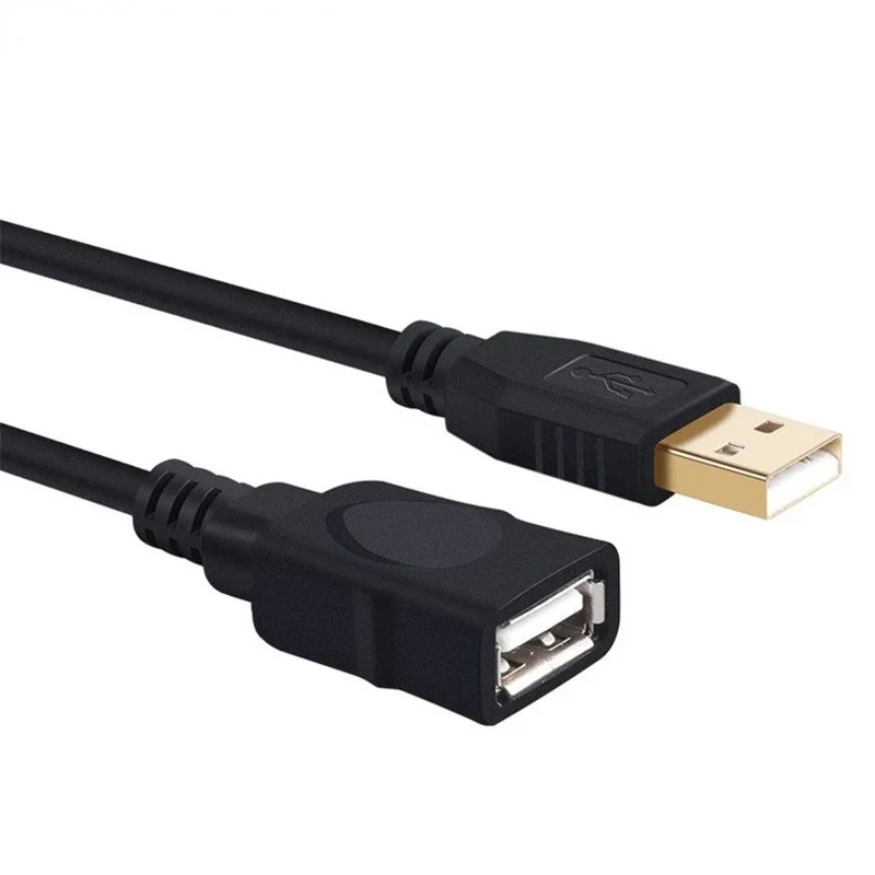 PC 노트북 키보드용 초고속 데이터 동기화 익스텐션 케이블, USB 2.0 수-암 USB 케이블, 1.5m, 2m, 3m 연장 코드 와이어