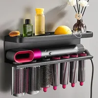 Hairdryer Holder Storage Rack Bathroom Organizer