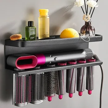 Hairdryer Holder Storage Rack Bathroom Organizer