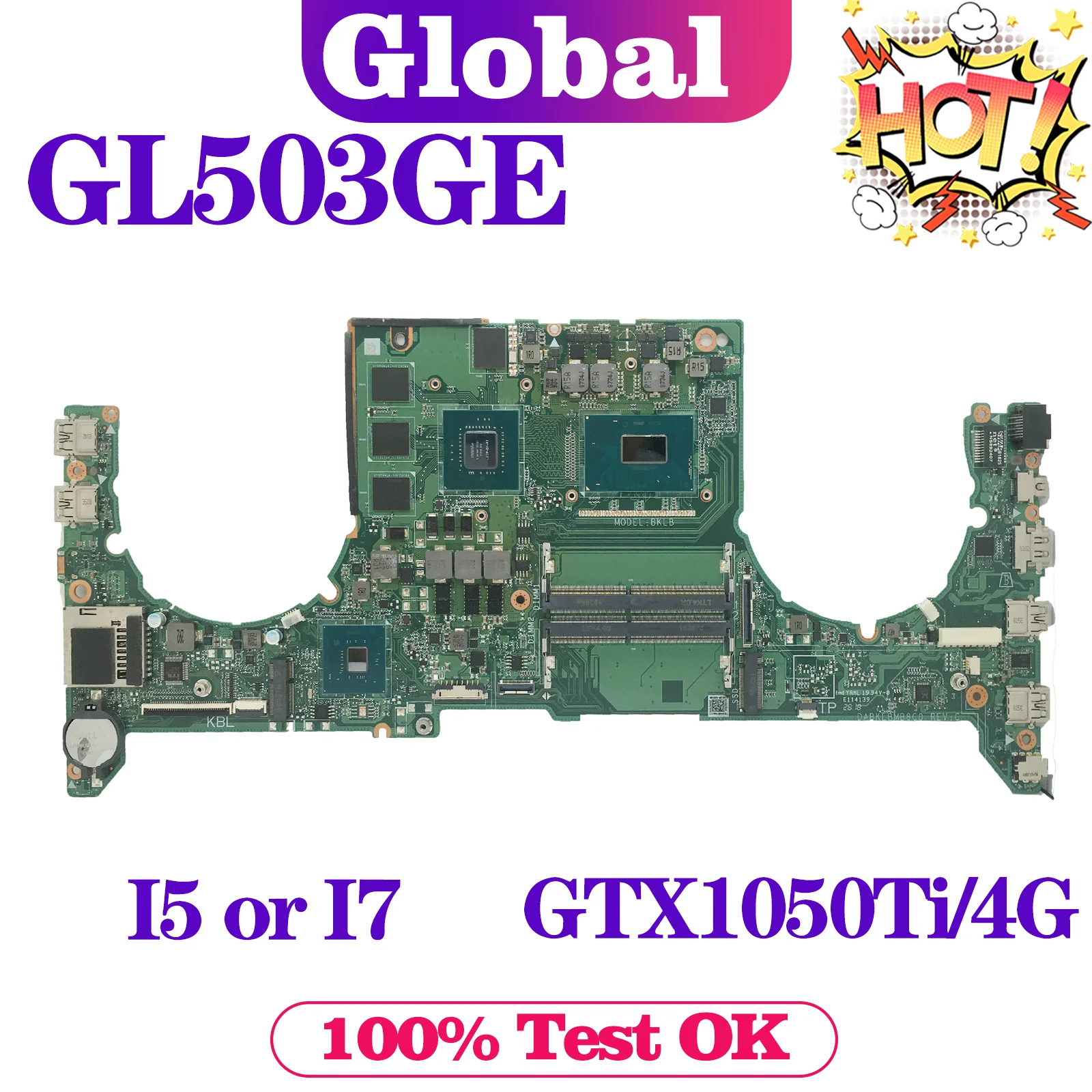 KEFU GL503G Mainboard For ASUS ROG Strix S5BE GL503GE PX503GE MW503GE Laptop Motherboard