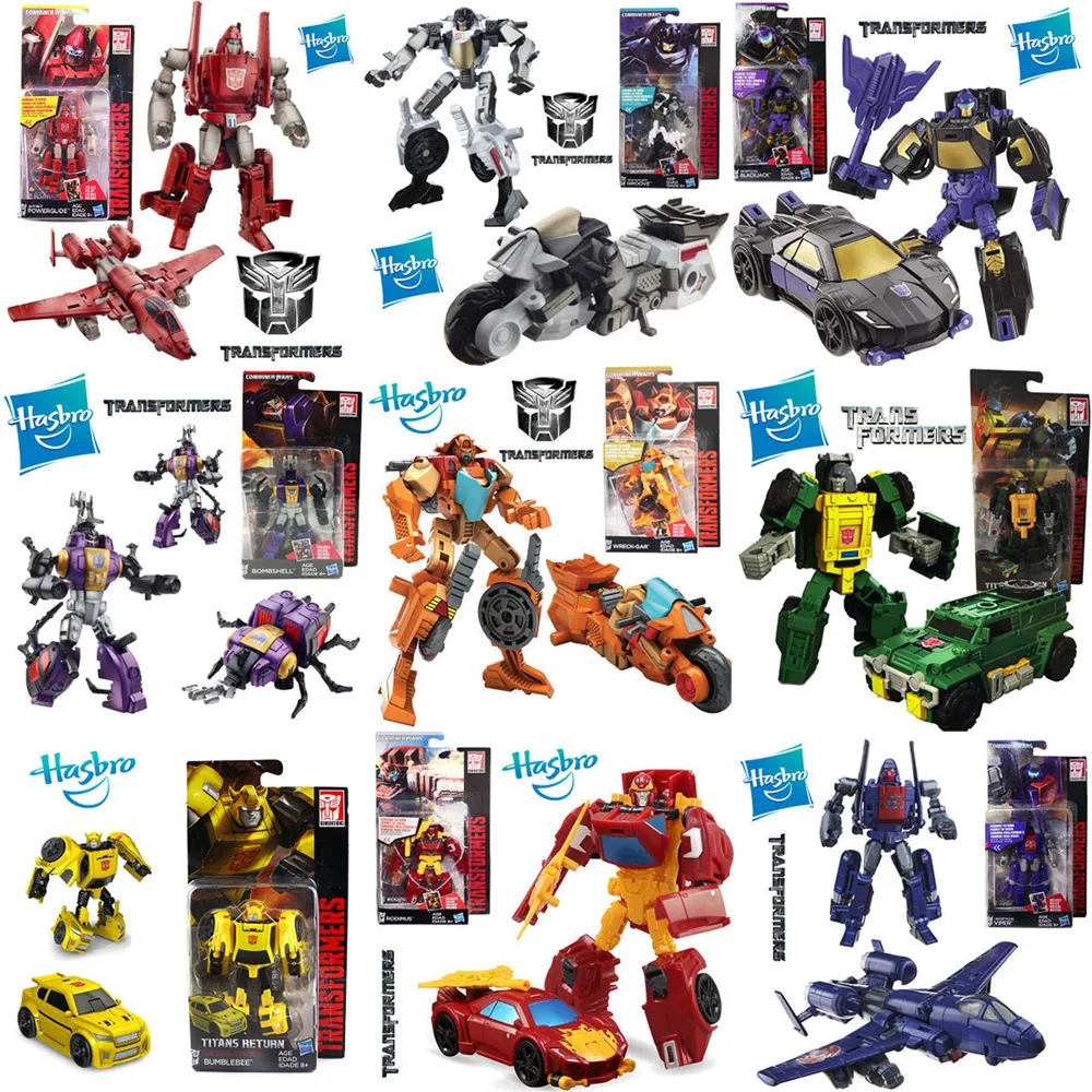 Transformers Action Figure Collection Animals Autobot Dinobot Titans Return Power Of The Primes Idw Cyberverse Boys Model Toy