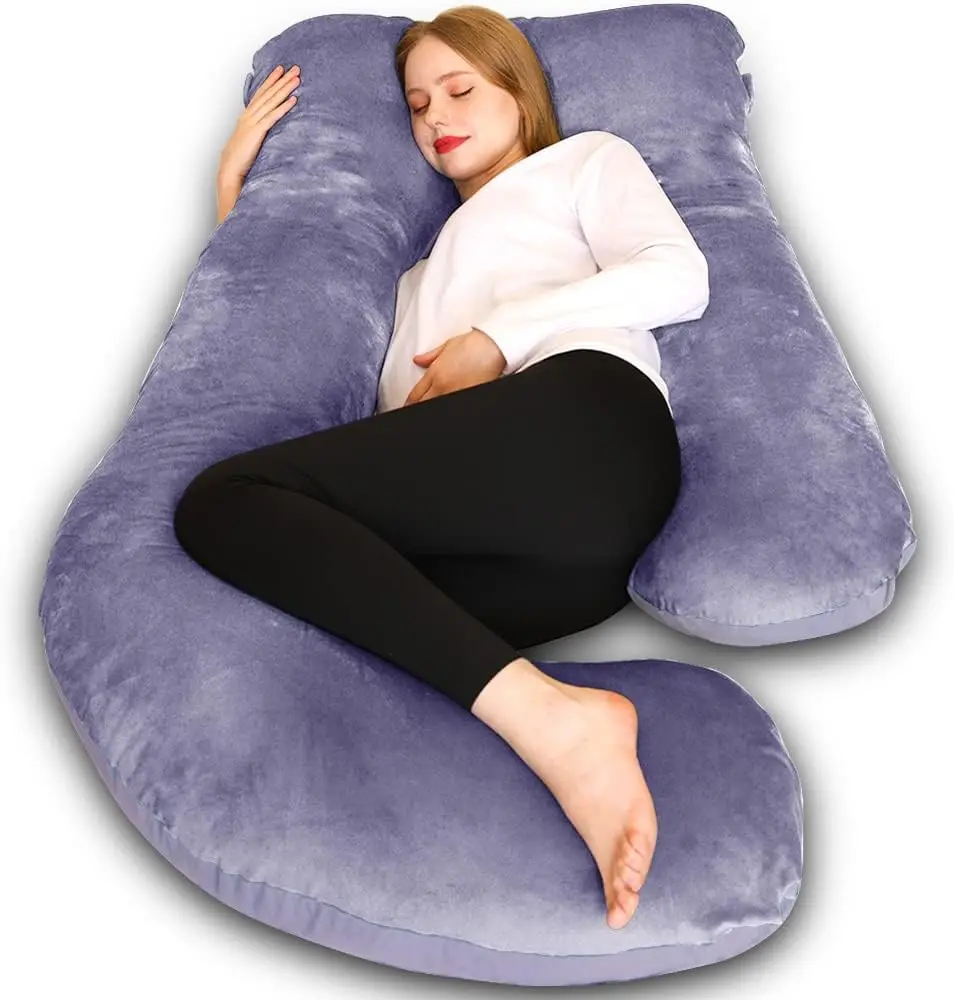 Pregnancy Pillow, U Shaped Full Body Maternity Pillow 58 inch, Pregnant Women Must Haves Pregnancy Pillows for Sleeping