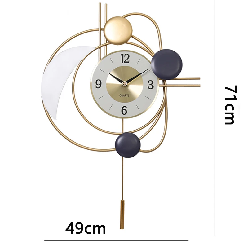 New Nordic Fashion Creative Wall Clock Luxury Big Hanging Wall Clocks Mute Quartz Watch Clock for Home Living Room Decor led digital wall clock