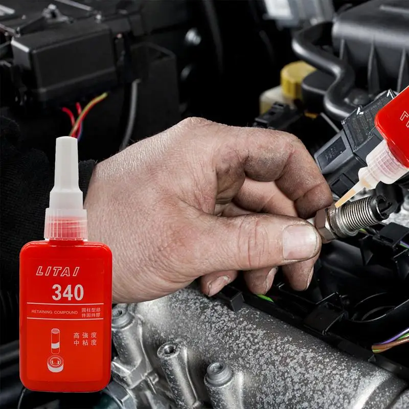 

Шкафчик для резьбы 50 мл высокопрочный шкафчик для резьбы 340 металлический фиксирующий соединитель для резьбы анаэробный отверждаемый металлический клей для