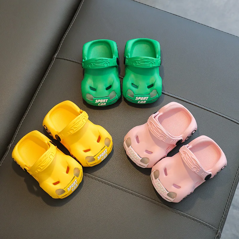 Sandalias Fashion Kid Sandals Summer New Shiny Sandals for Girl Cool Car Boy Slippers Ultra Light Non Slip Kids Shoeサンダル сандали 6