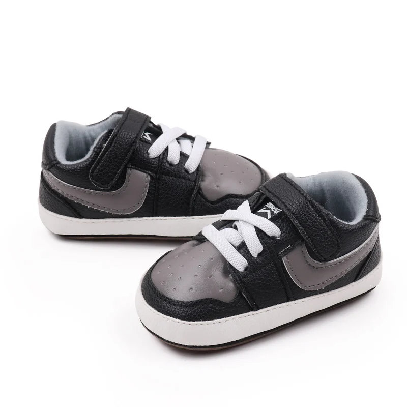 Baby Sneaker High Quality Spring and Autumn Sport Shoes TPR Sole Anti-slip PU Water Proof 2024 New Fashion Boys Sneaker BSK3163 4