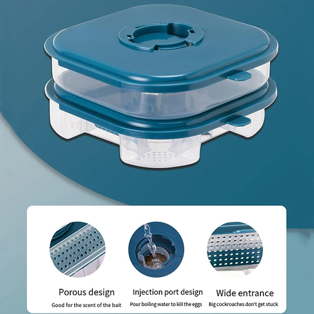 Cockroach Trap Double Layer Roach Trap Reusable Safe Cockroach Killer Indoor Infestation for Outdoor Indoor Home