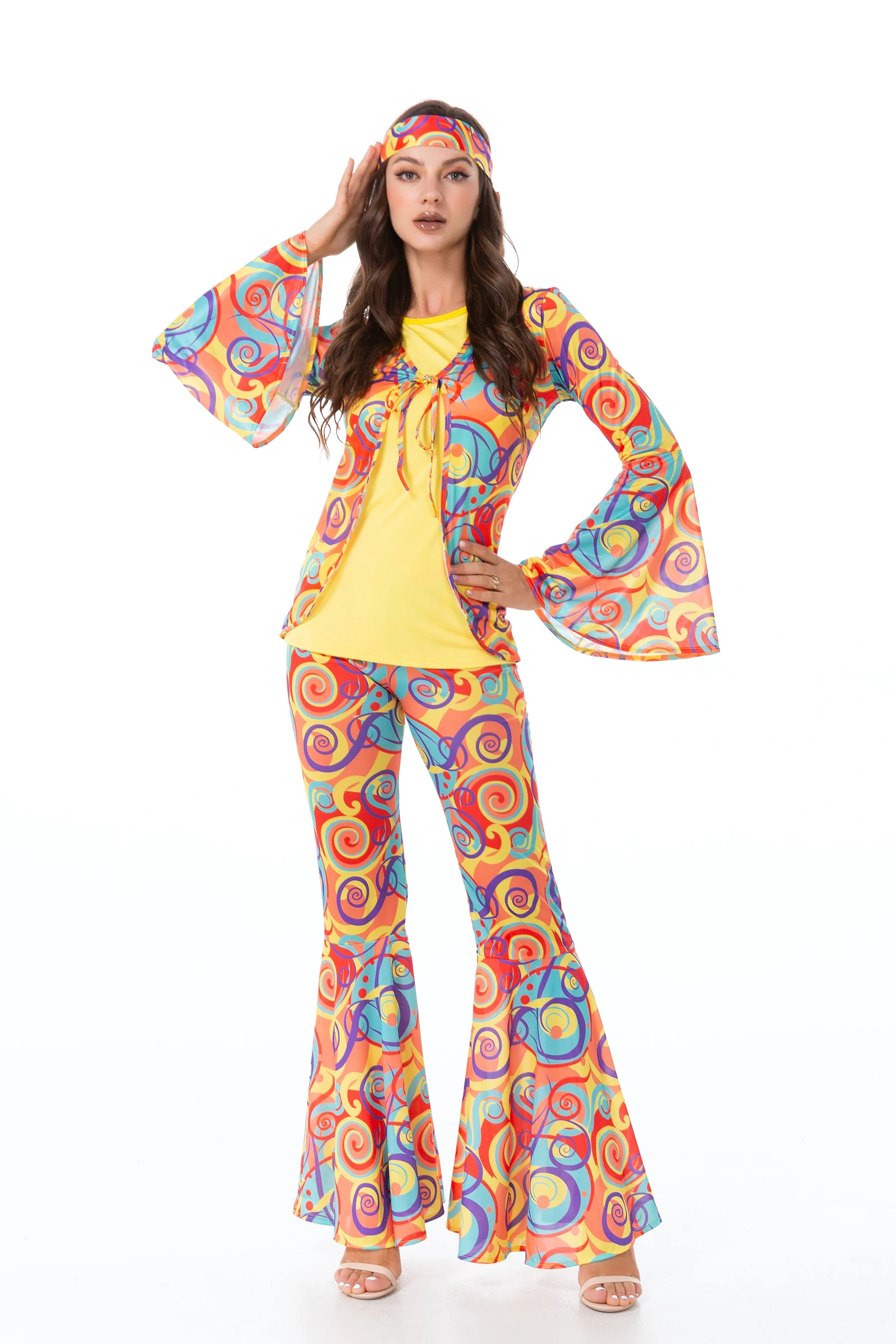 Deluxe 70's Mod Marvin Hippie Costume main image 1