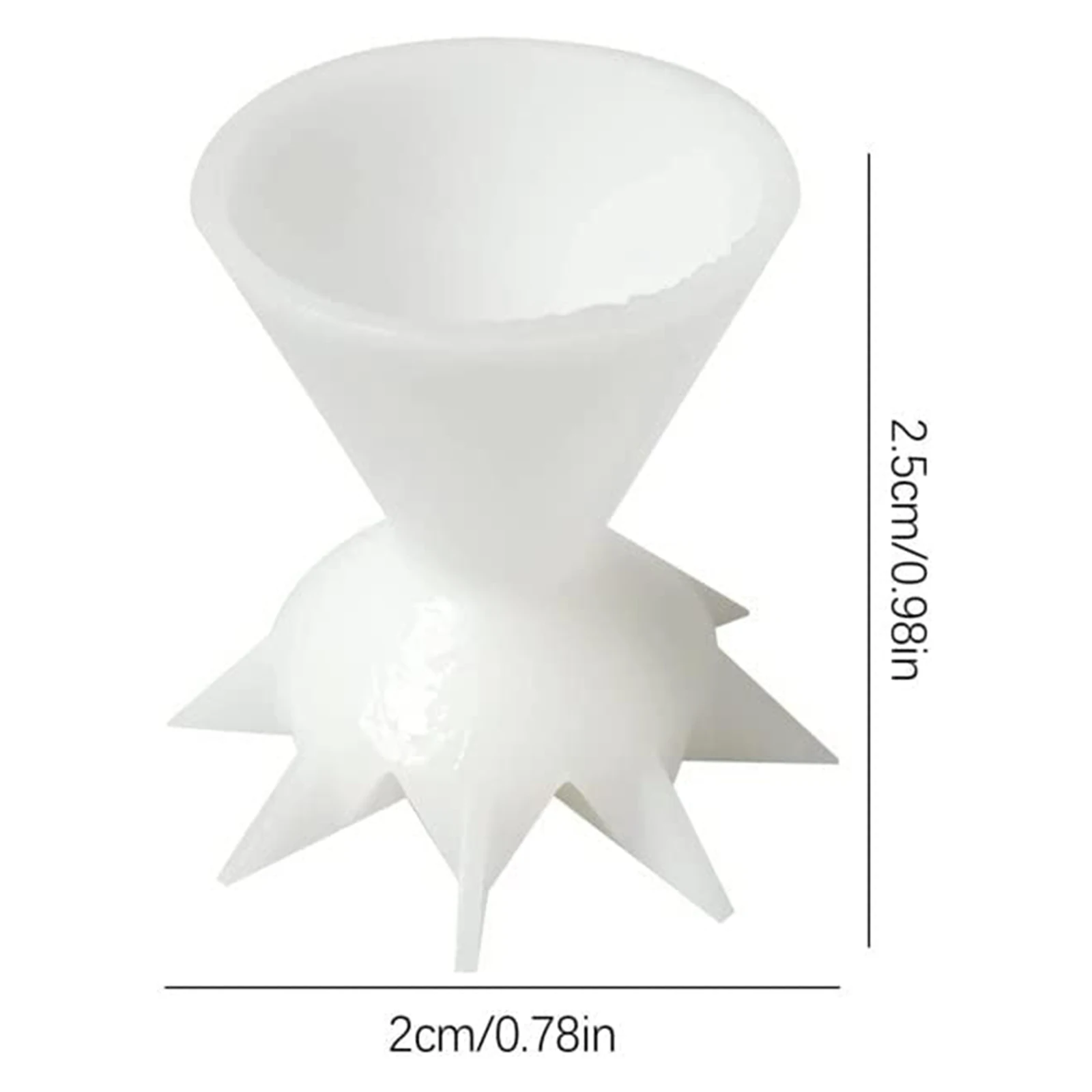 Reusable Split Cups for Paint Pouring Funnel, Acrylic Paint Cups, Flower Pattern, 2Pcs