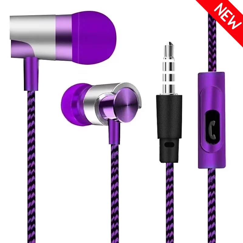 Noise-Cancelling HiFi Stereo In-Ear Earphones with Mic