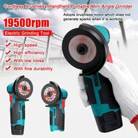 12V Brushless / Brushed Angle Grinder Lithium Battery 19500Rpm Cordless Mini Polishing Machine Diamond Cutting Grinder Tools 2