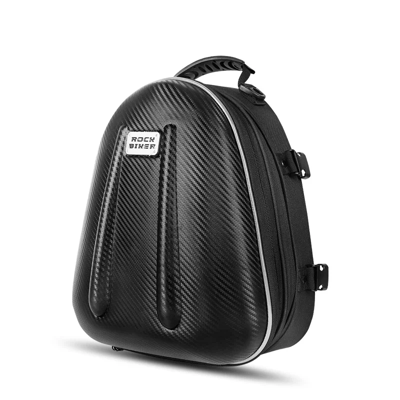 

ROCK BIKER Motorcycle Rear Seat Bag Riding Rider Fuel Tank Bag Hard Shell Helmet Bag Backpack Waterproof Universal