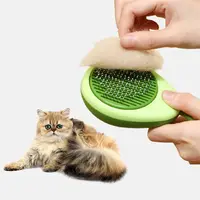 New Small Brush for Dogs and Cats Avocado Orange Style Fruit-Shaped Decompression Needle Comb Dry Massage Comb 3